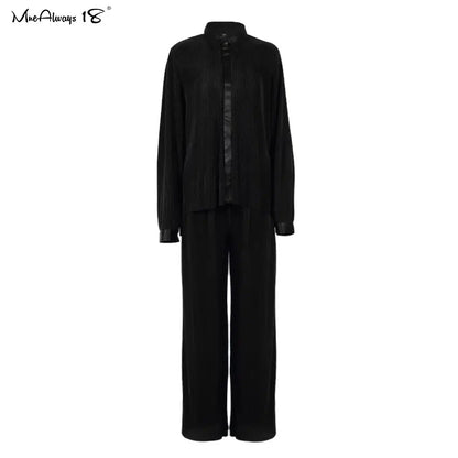 Pantalon palazzo creme-Old Money