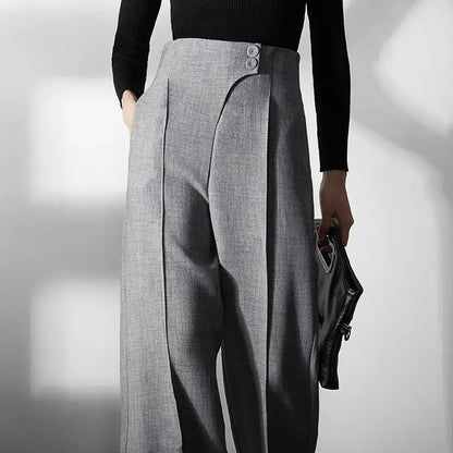 Pantalon palazzo gris