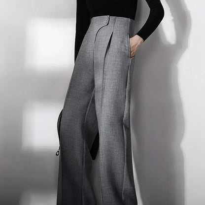 Pantalon palazzo gris