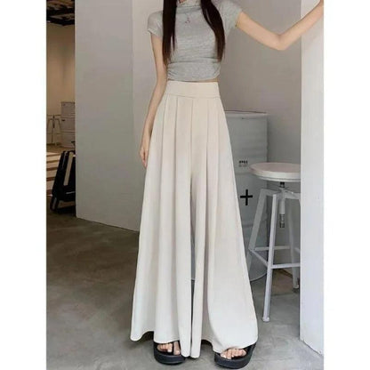 Pantalon palazzo plissé