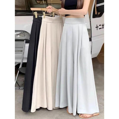 Pantalon palazzo plissé