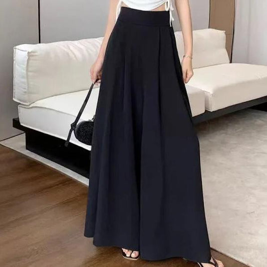 Pantalon palazzo plissé