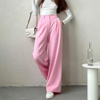 Pantalon palazzo rose