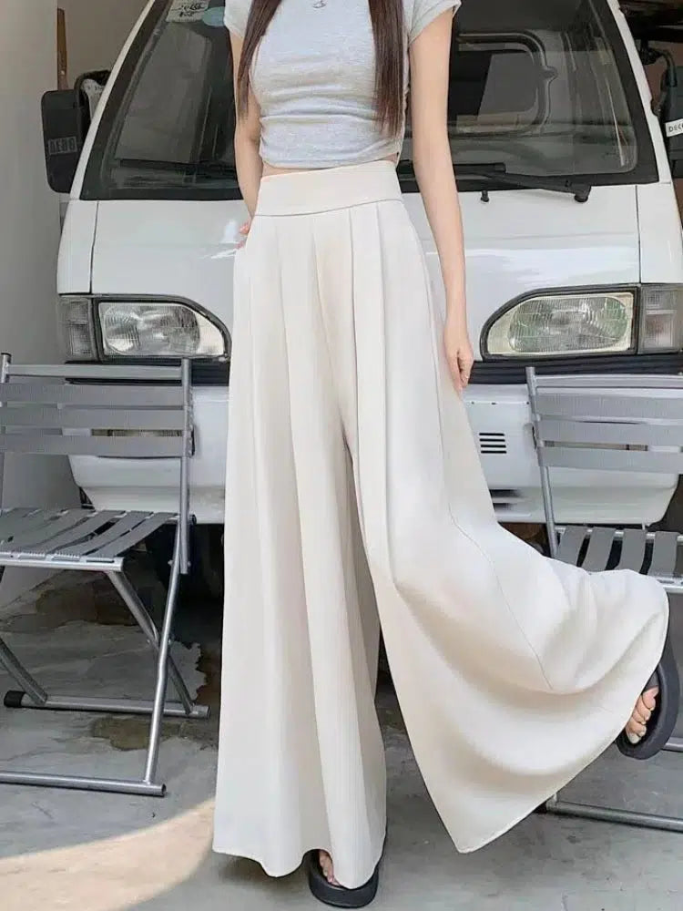 Pantalon plissé femme-Old Money