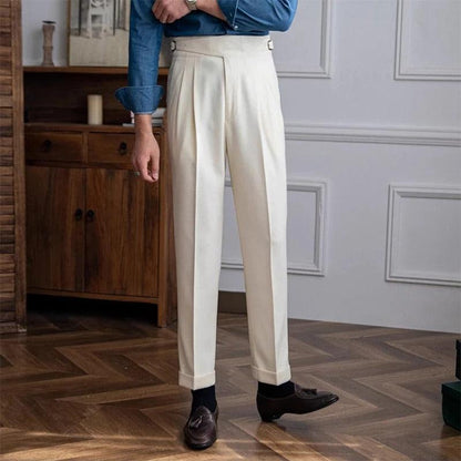 Pantalon plissé homme-Old Money