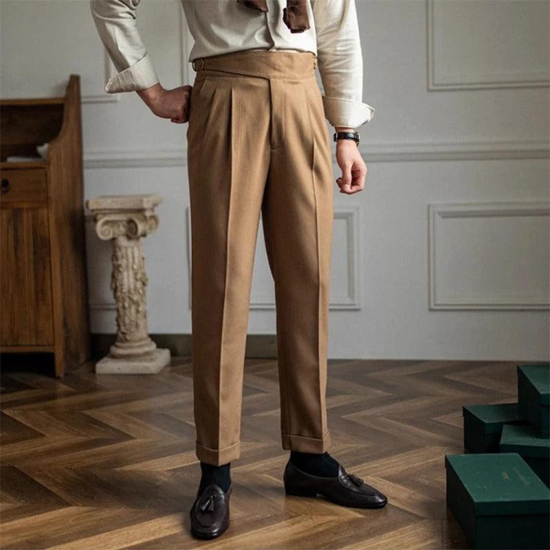 Pantalon plissé homme-Old Money