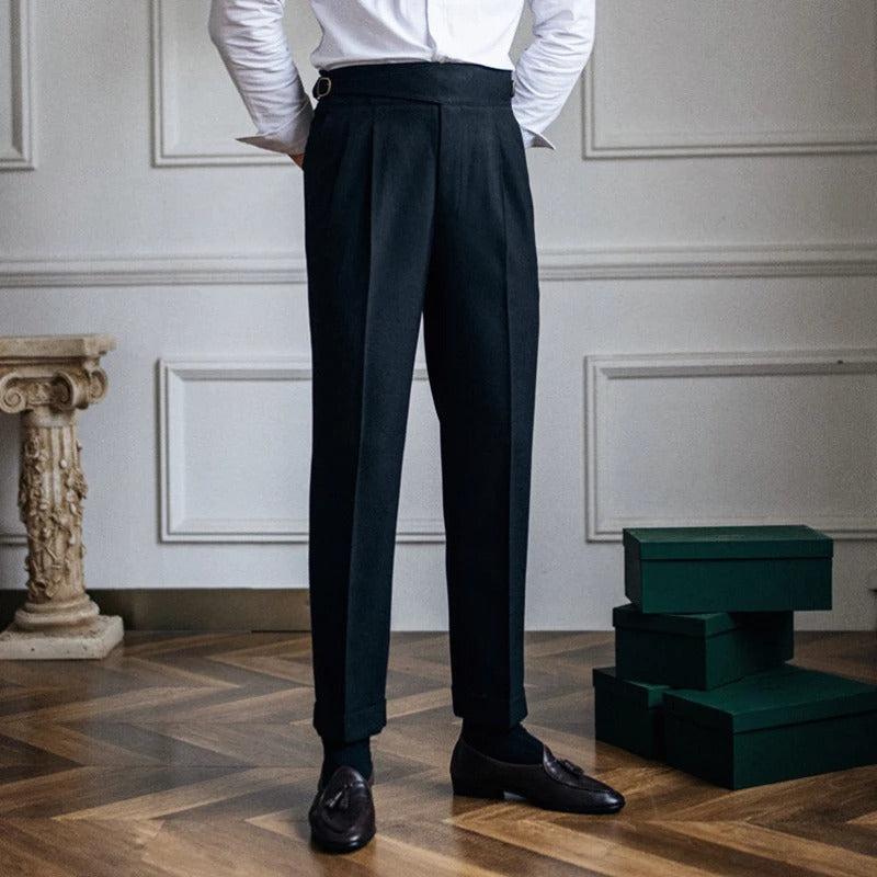 Pantalon plissé homme-Old Money