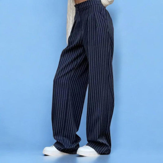 Pantalon rayures bleu