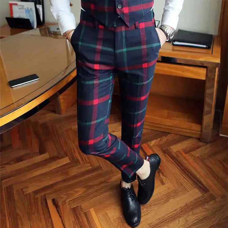 Pantalon tartan-Old Money