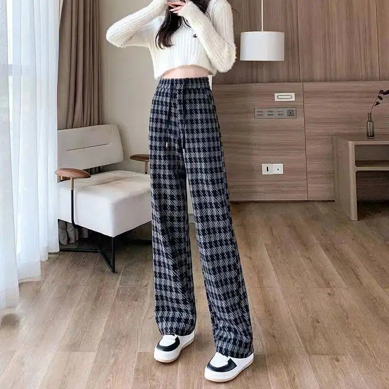Pantalon tartan gris-Old Money