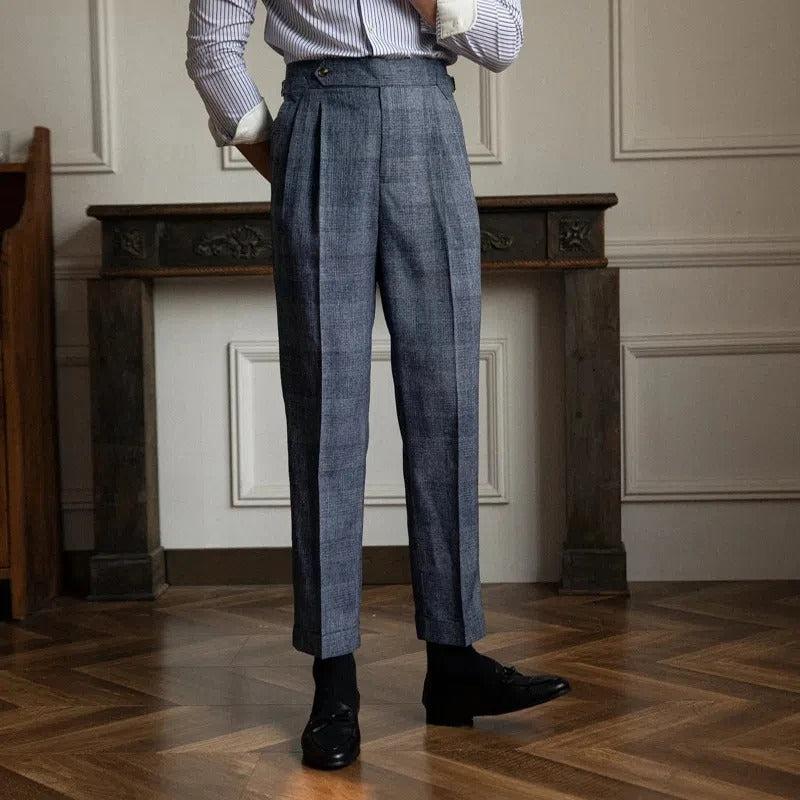 Pantalon tweed homme