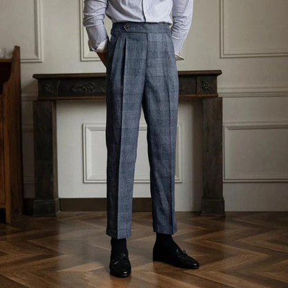 Pantalon tweed homme