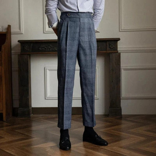 Pantalon tweed homme