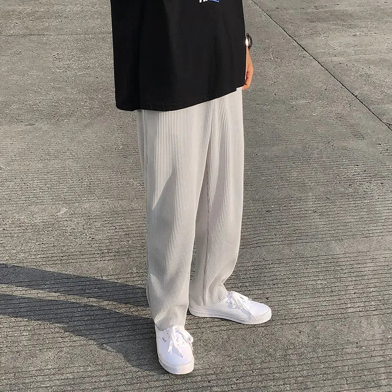 Pantalon plissé homme beige