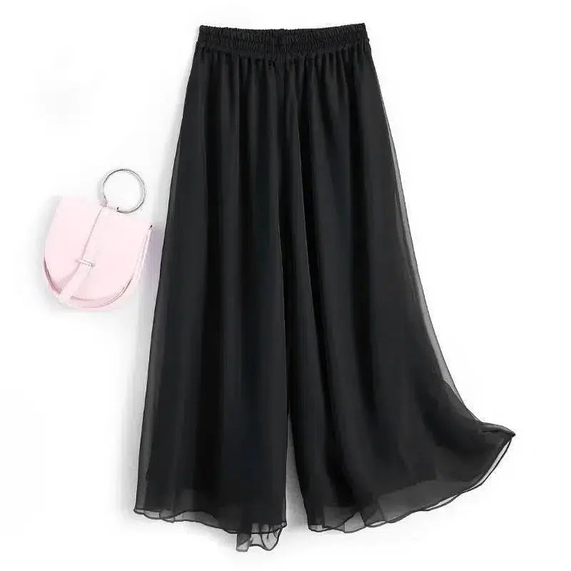 Pantalons fluides soie-Old Money