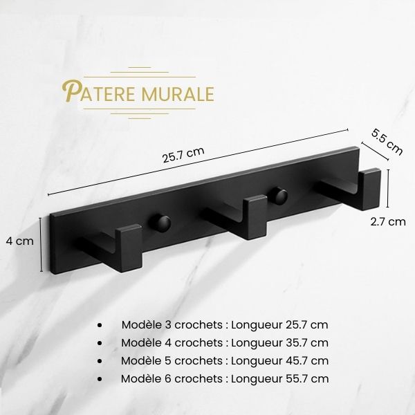 Patere aluminium