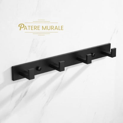 Patère métal aluminium 4 crochets