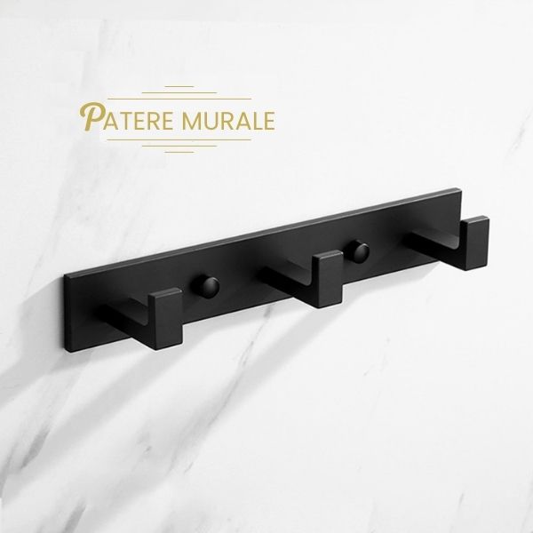 Patère métal aluminium 3 crochets