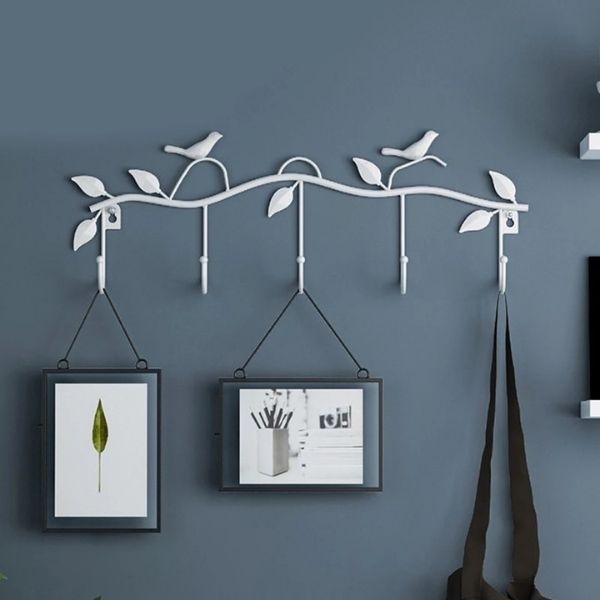 Patère fer forgé d'envolée décorative