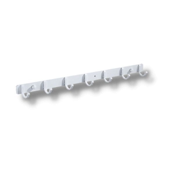Patère métal blanc 7 crochets