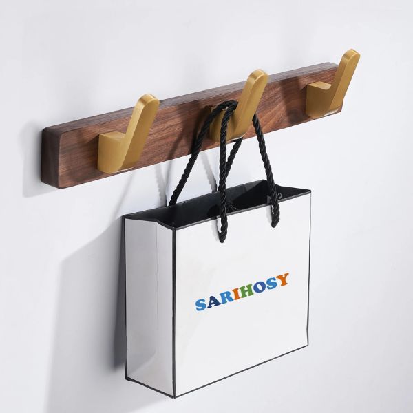 Patere bois et metal