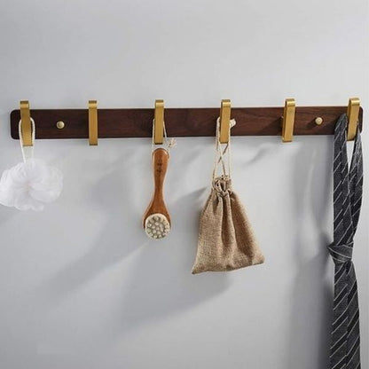 Porte manteau bois et noir
