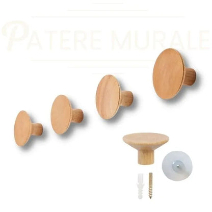 Patere bois ronde