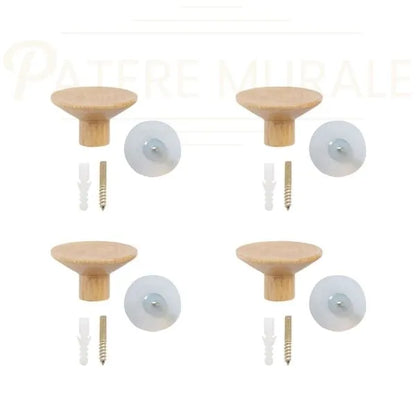 Patere bois ronde