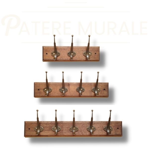Porte manteau mural bois vintage
