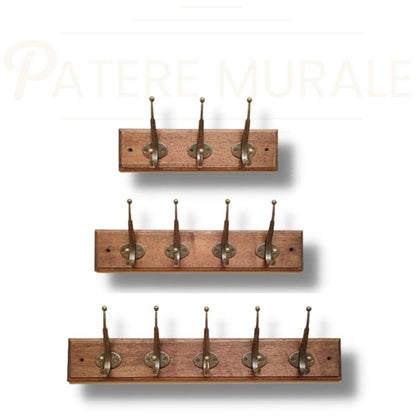 Porte manteau mural bois vintage