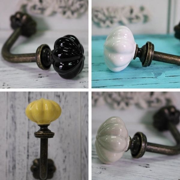Patère vintage boule