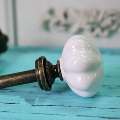 patere ceramique blanche