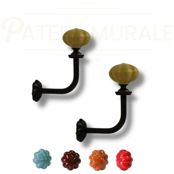 Patère vintage boule