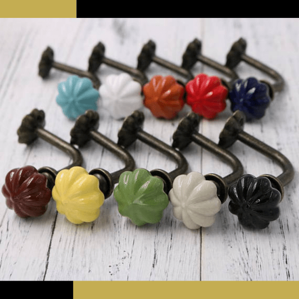 Patère vintage boule