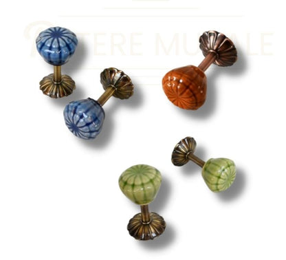 Patère céramique citrouille