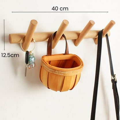 Porte manteau rondin de bois