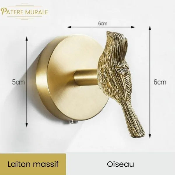 Patère en laiton
