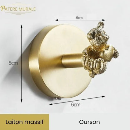 Patère en laiton