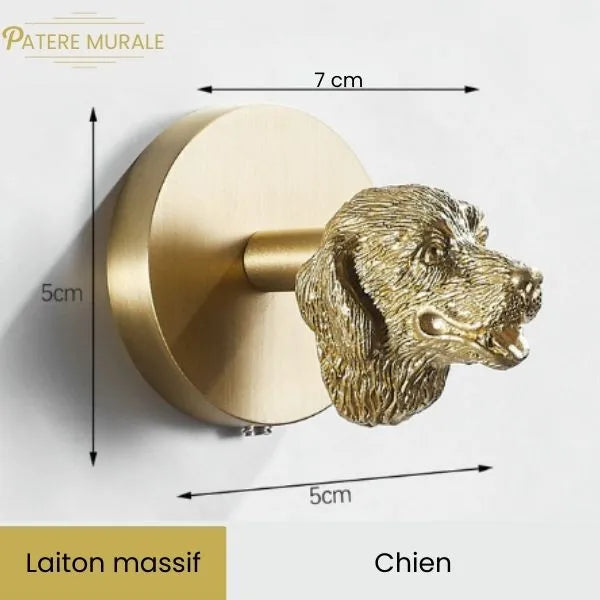 Patère en laiton
