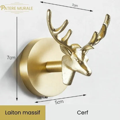 Patère en laiton