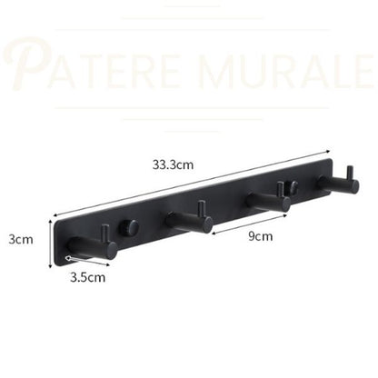 Patère métal noir
