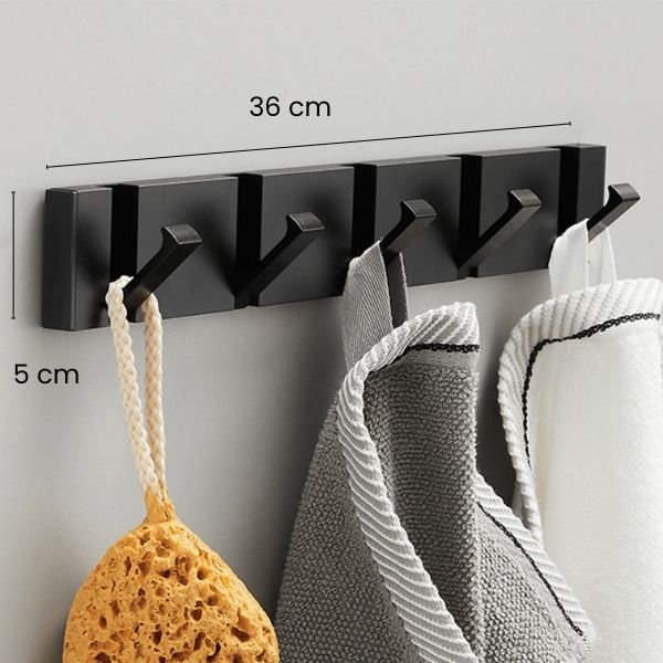Porte manteau escalier 5 crochets