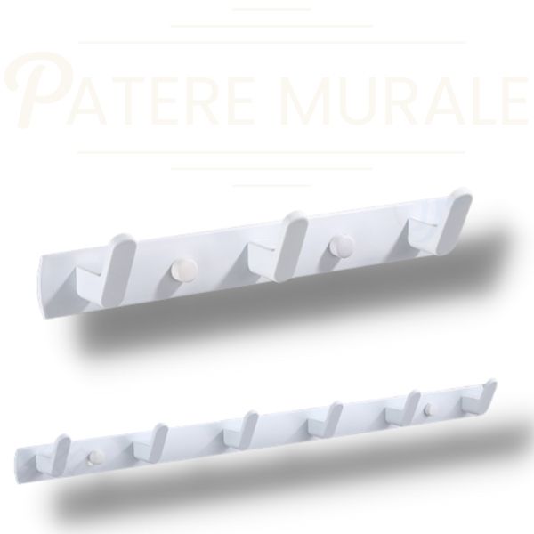 Patere mural blanche