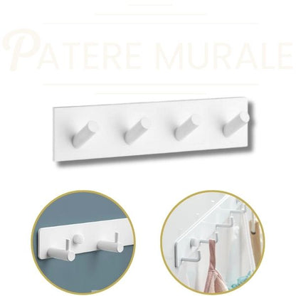 Patère murale blanche