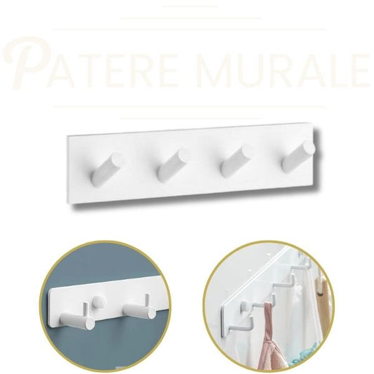 Patère murale blanche