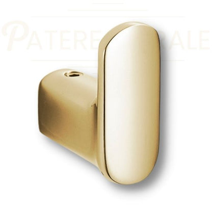 Patère murale dorée brillant