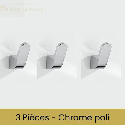 Patère métal de laiton triple