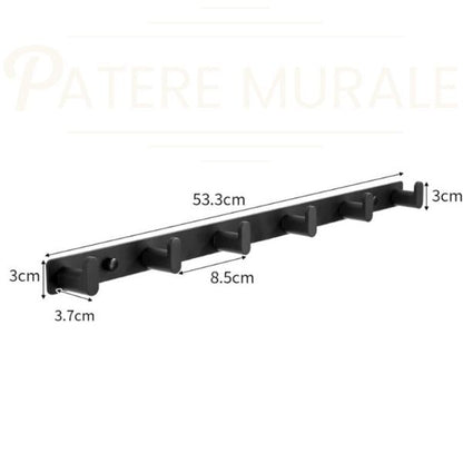 Patère murale noire