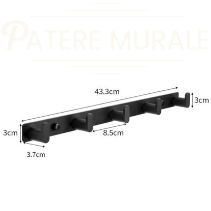 Patère murale noire