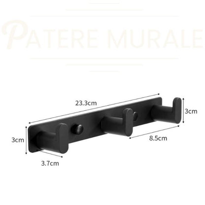 Patère murale noire